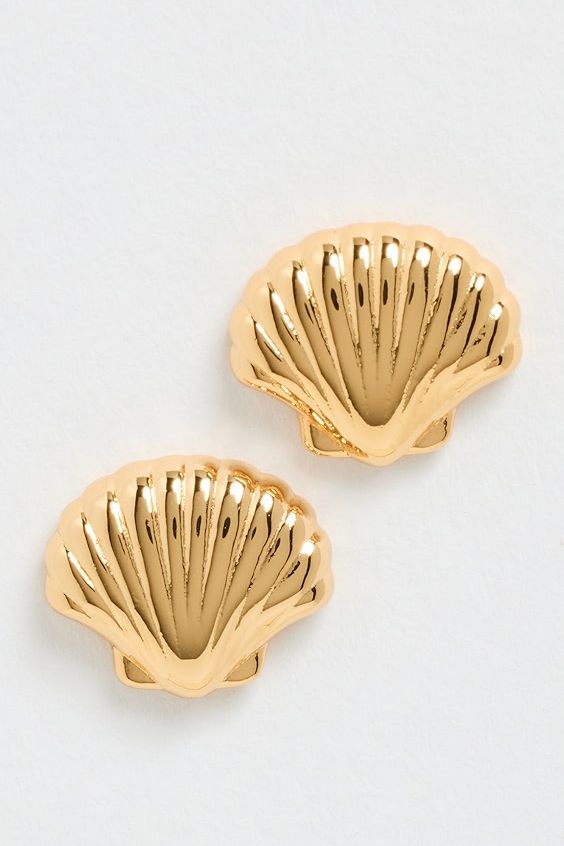 Lele Sadoughi Coquille Stud Earrings