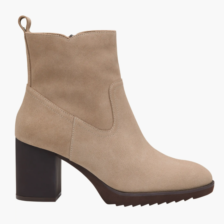 Taupe Johnston & Murphy Izzie Waterproof Platform Bootie