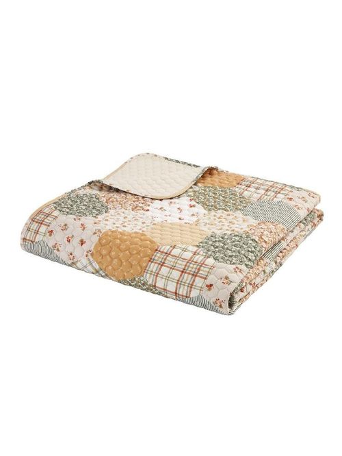 Catherine Lansfield Floral Patchwork Bedspread