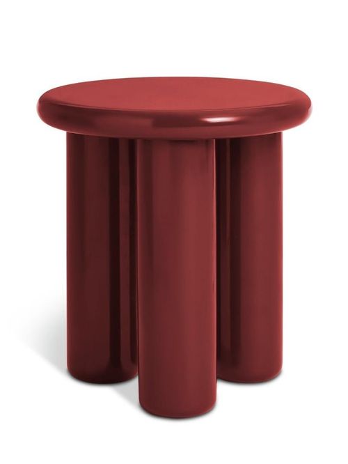 Totley Round Side Table in Red