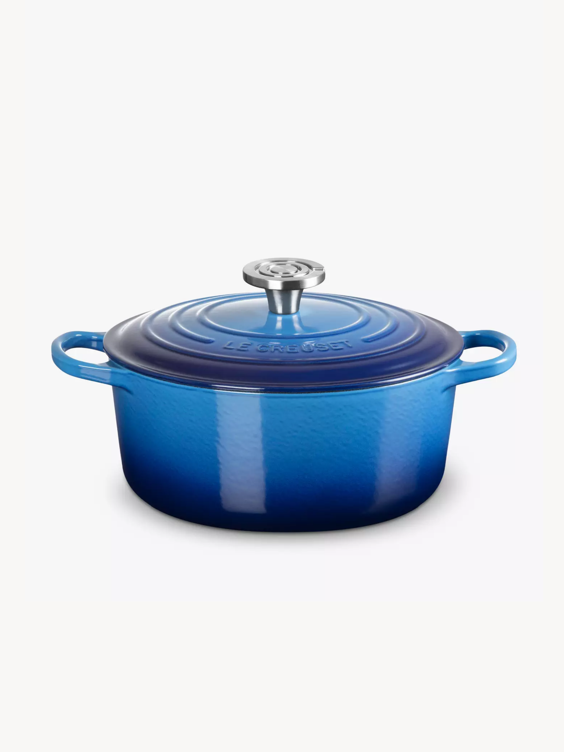 Le Creuset, Le Creuset Cast Iron Signature Round Casserole, Azure