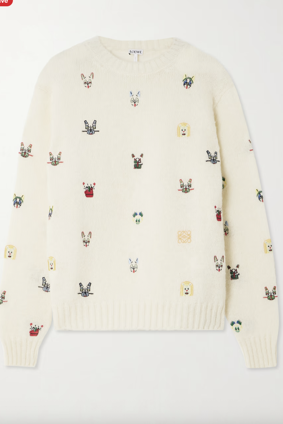 Loewe, + Louis Wain Embroidered Wool-Blend Sweater