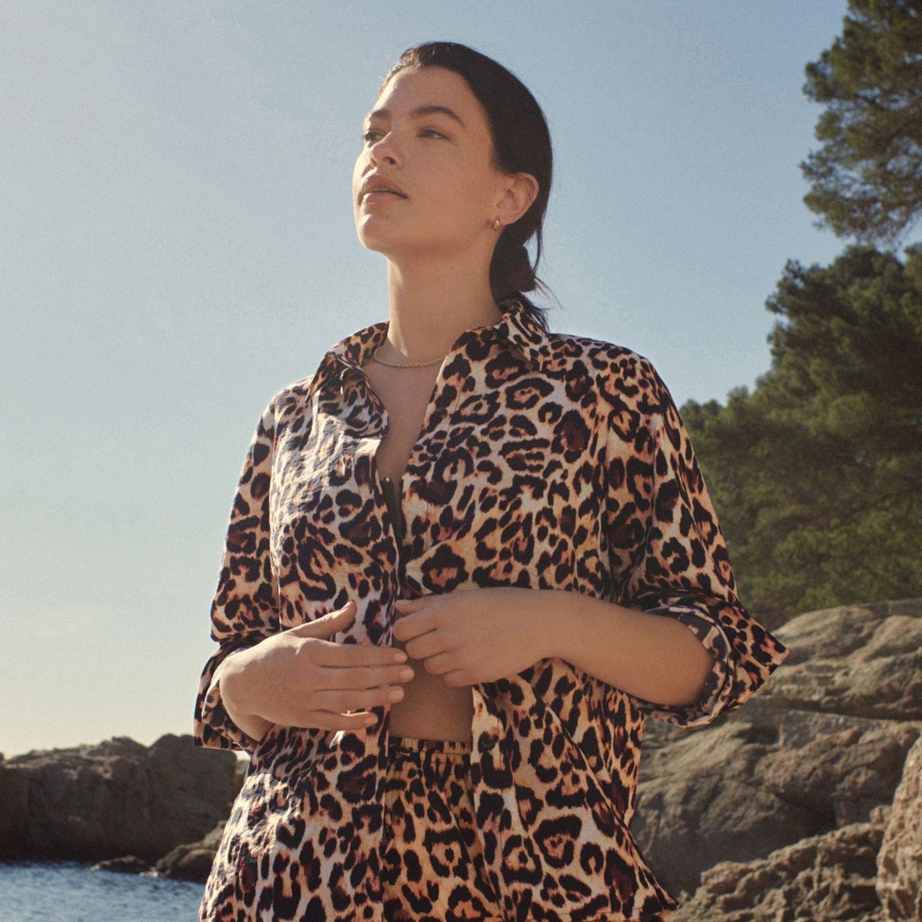 Animal Print Coord Shirt