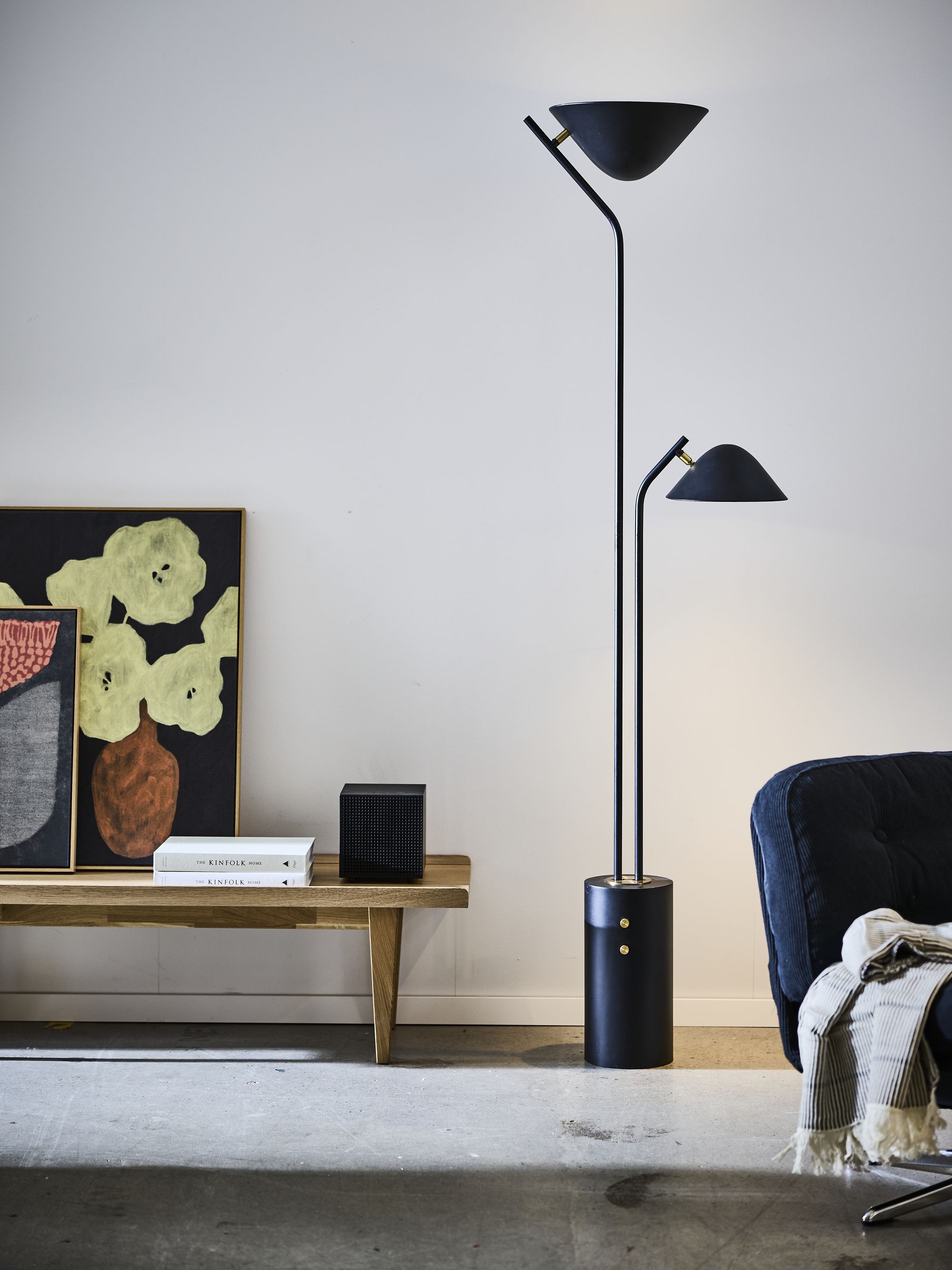 IKEA, TR&amp;Aring;DNATE Floor Uplighter/Reading Lamp in Black