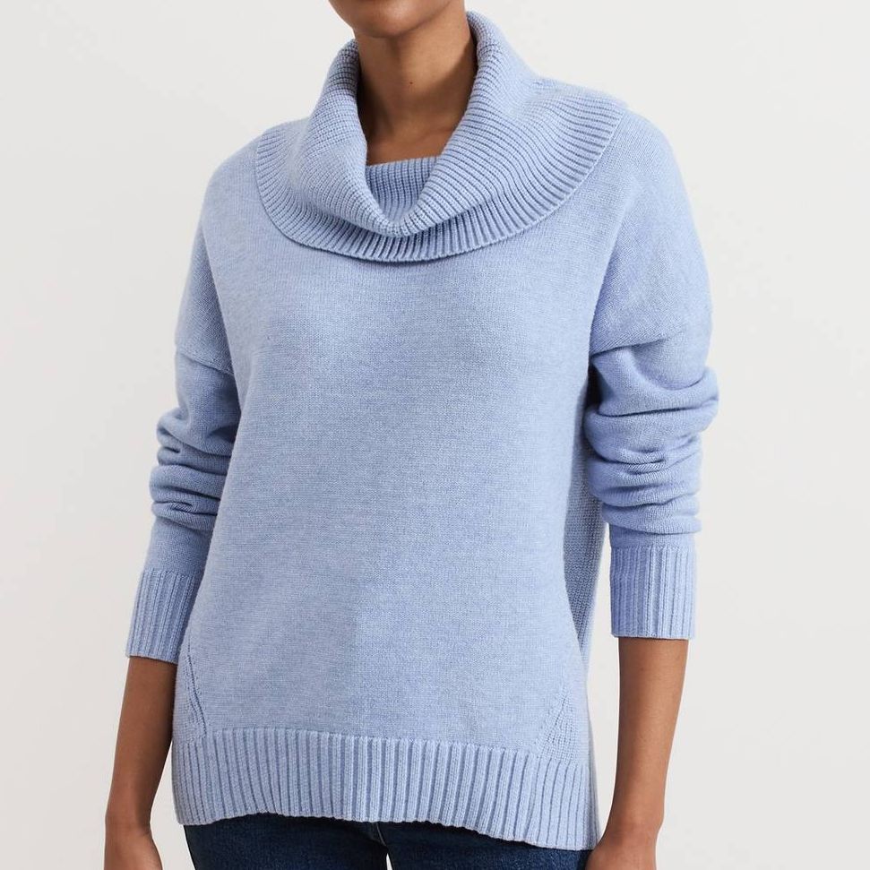 Phase Eight Baby Blue Dara Chunky Jumper