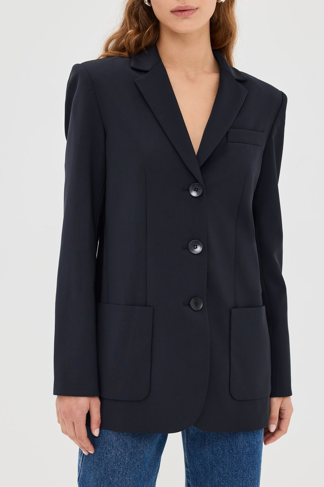 Tibi Tropical Wool Max Blazer