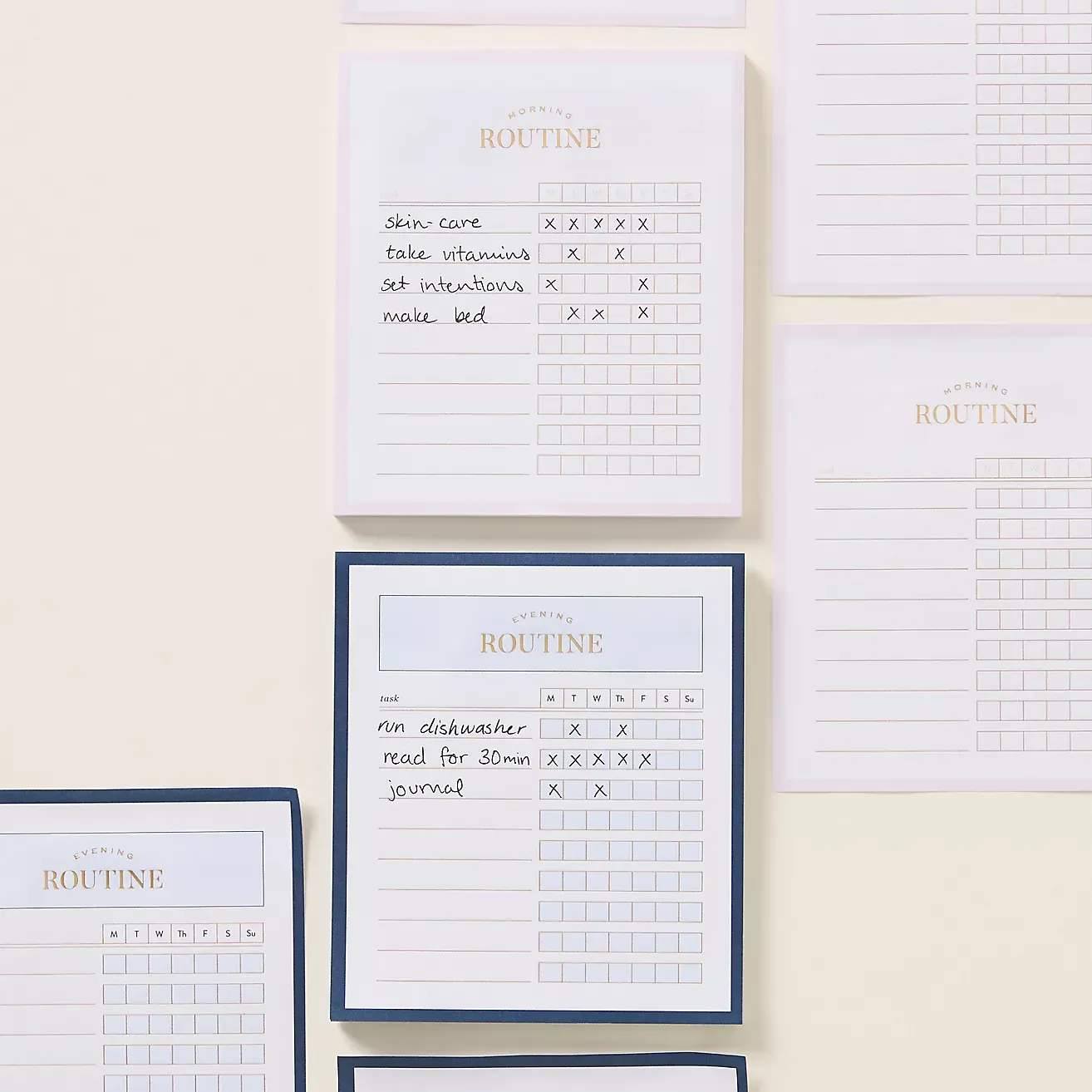 Emily Ley Routines Sticky Notepads, Set of 2