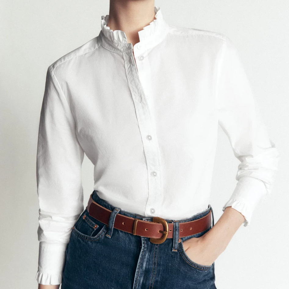 Boden, stand up collar shirt