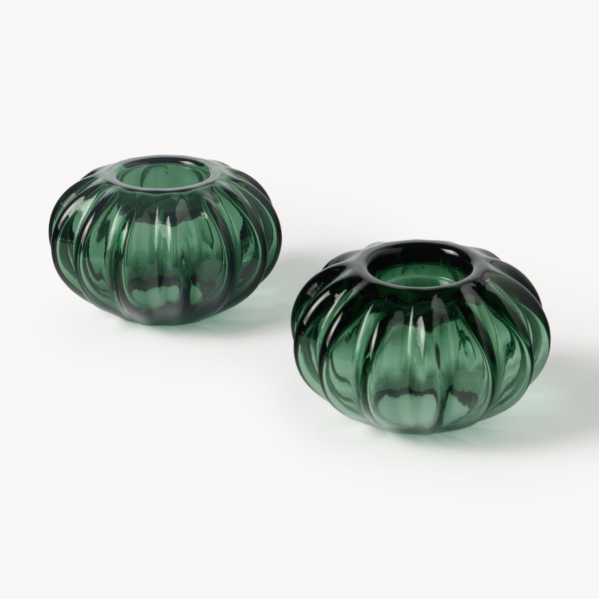 Westwing I Victoria Beckham, Mouth-Blown Tealight Holders Primrose, Set of 2