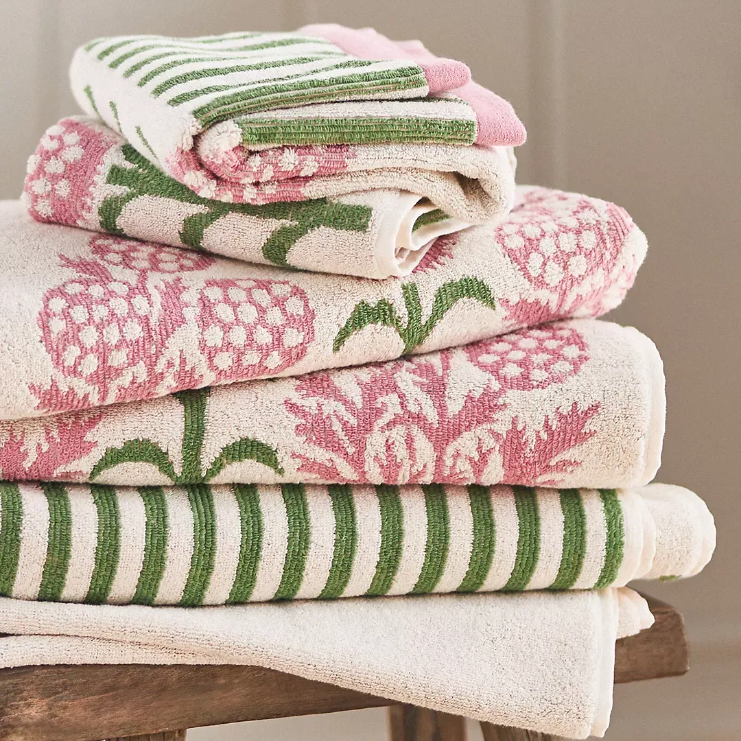 Anthropologie, Ellen Merchant Cottage Bath Towel Collection