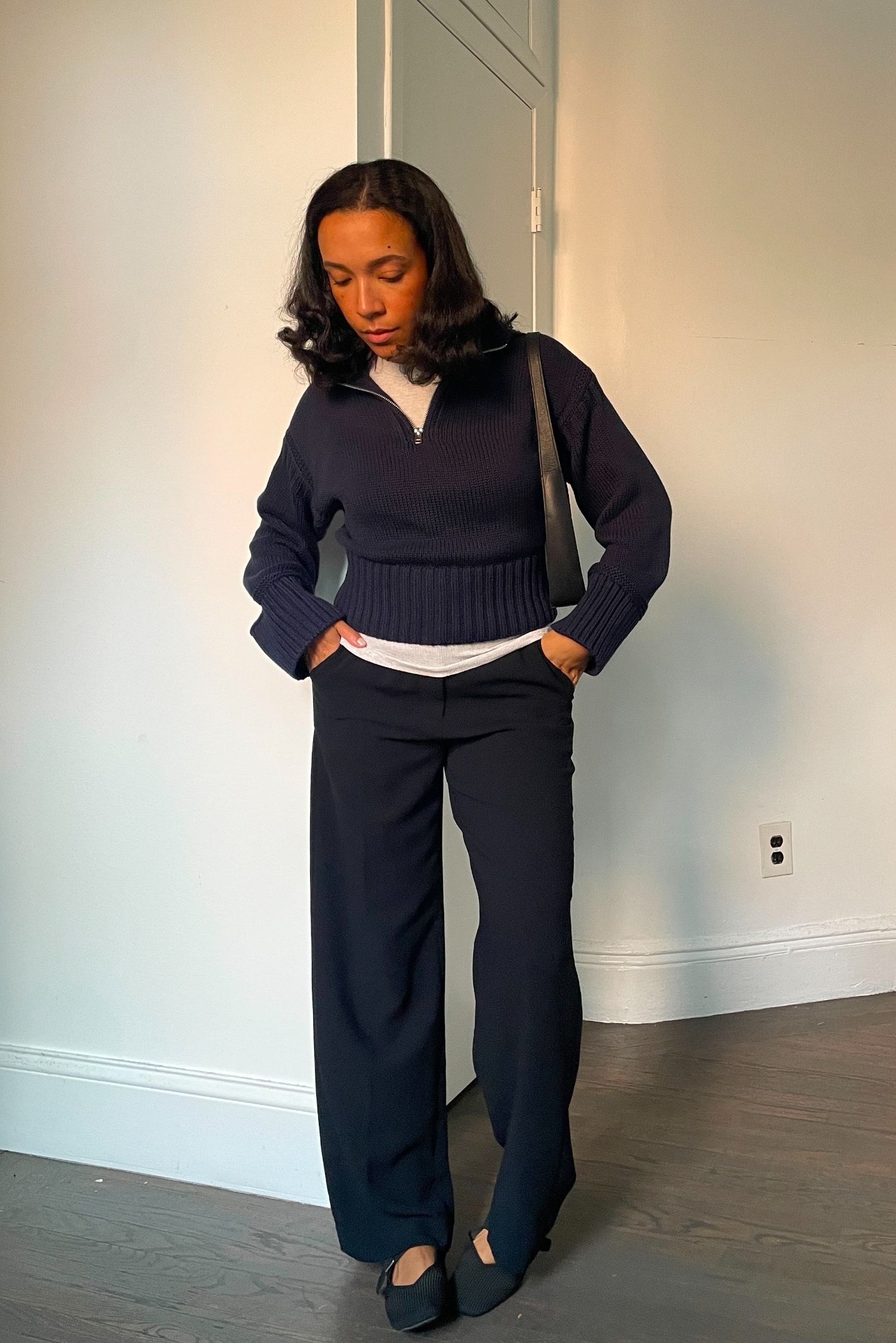 Lauren Tappan wearing the J.Crew Tiny Rollneck