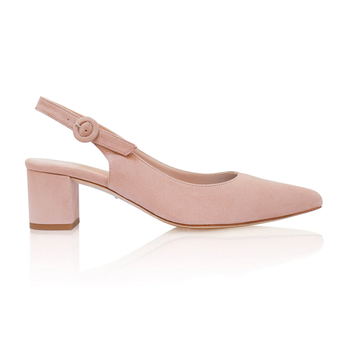 Lisa Sling Back Misty Rose Suede