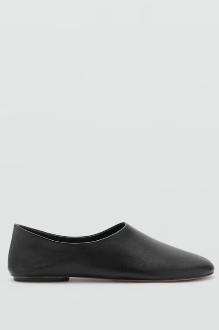 Mango, Leather Flat Shoes