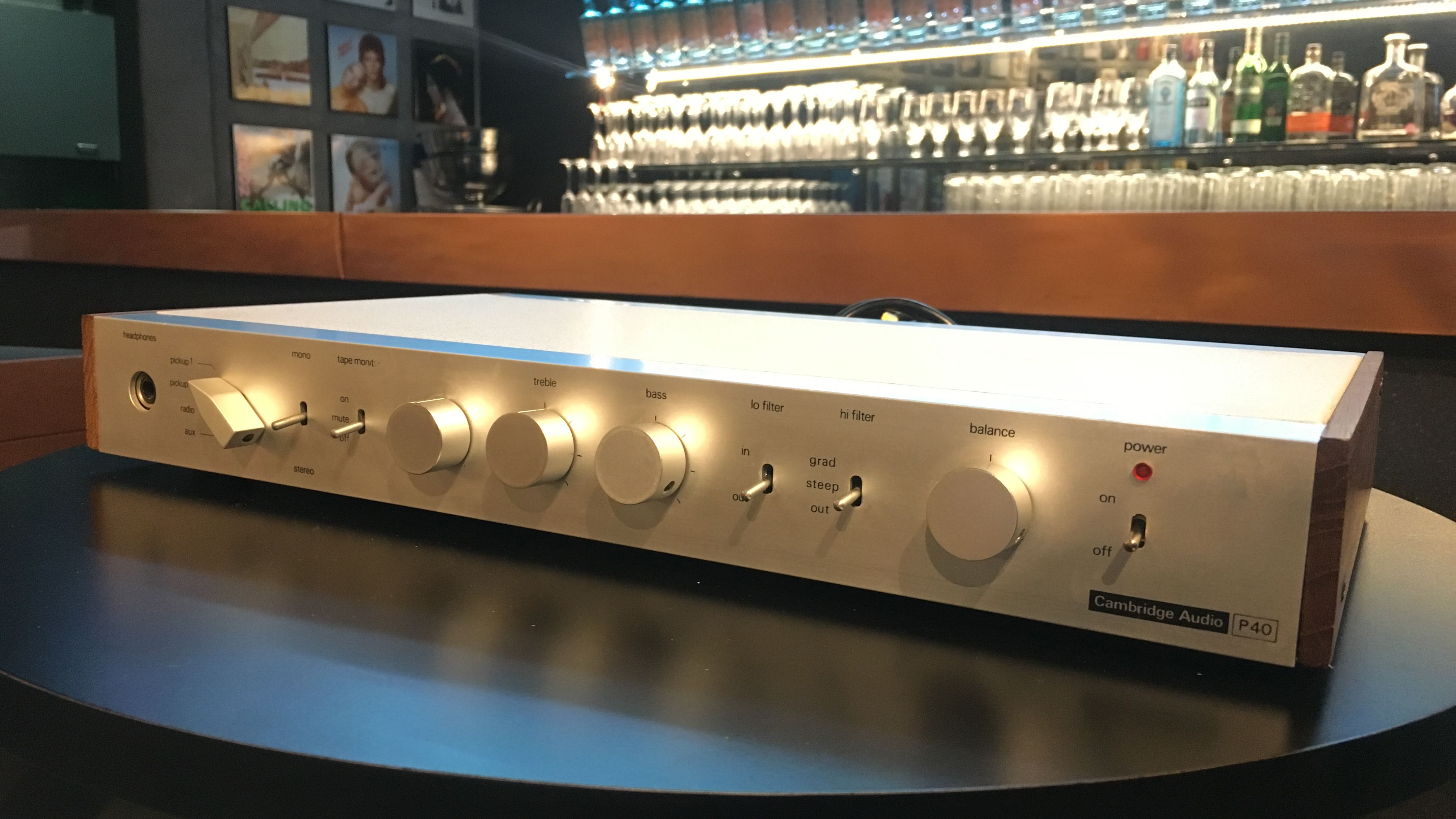 Cambridge Audio P40 amplifier on table