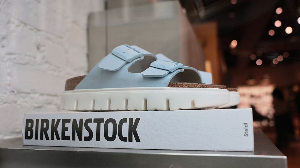 Birkenstock products are displayed in SoHo store