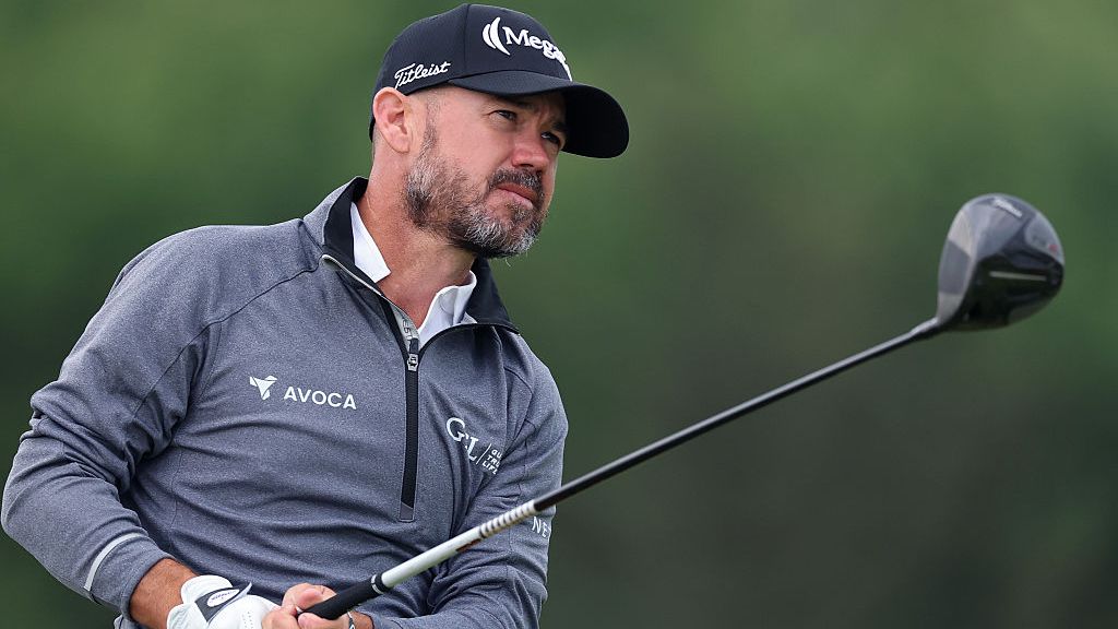 JUNE 18: Brian Harman of the United States plays a shot from the 13th tee during the first round of the 126th U.S. OPEN at Shinnecock Hills Golf Club on June 18, 2026 in Southampton, New York.