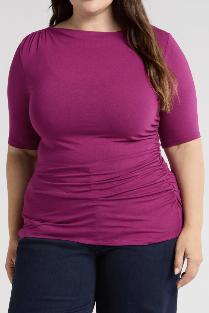 Universal Standard, Louise Boatneck Stretch Jersey Top