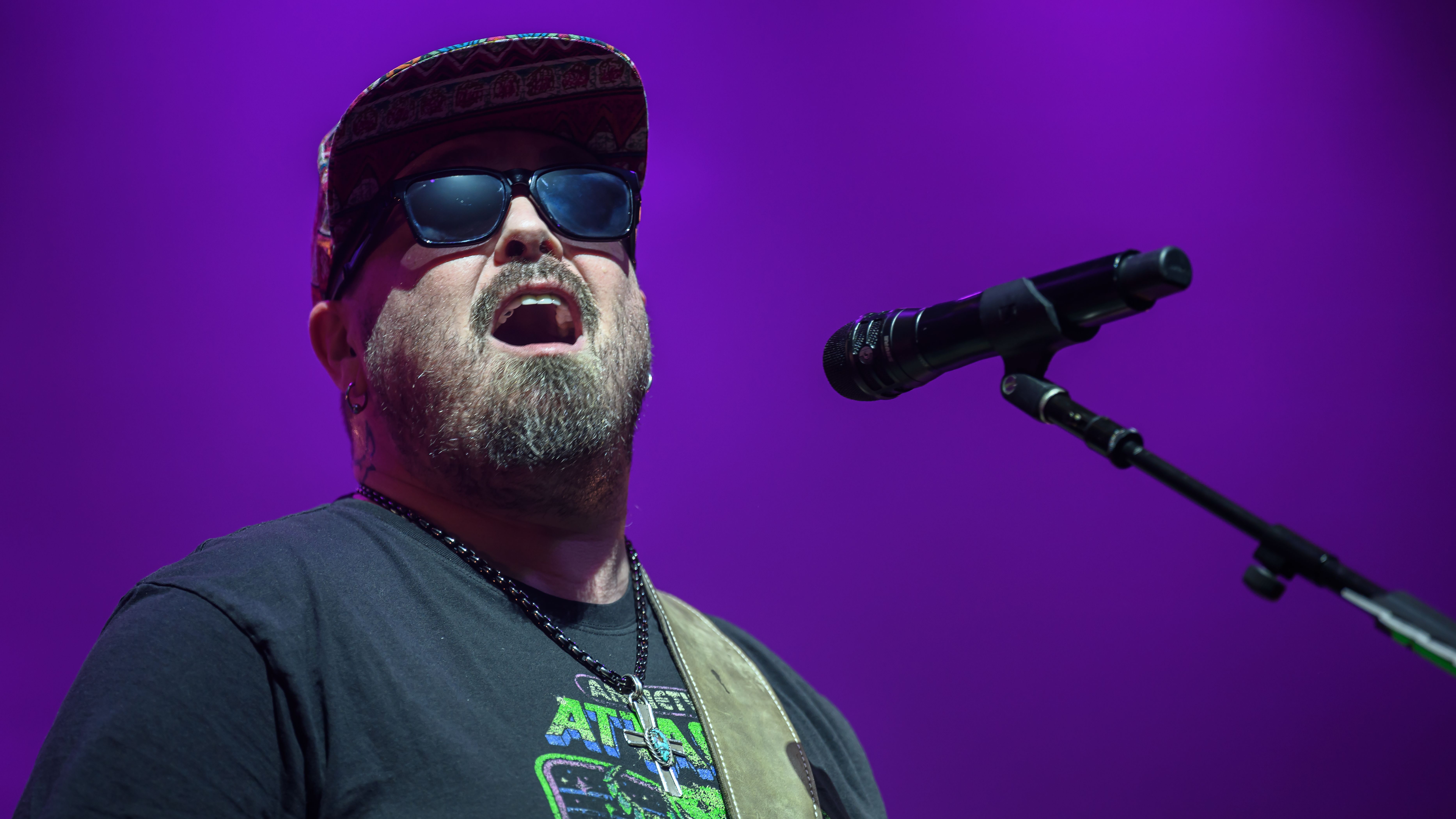BIRMINGHAM, ENGLAND - NOVEMBER 18: Chris Robertson of the American rock band Black Stone Cherry performs at BP Pulse Live on November 18, 2024 in Birmingham, England. (Photo by Katja Ogrin/Redferns)