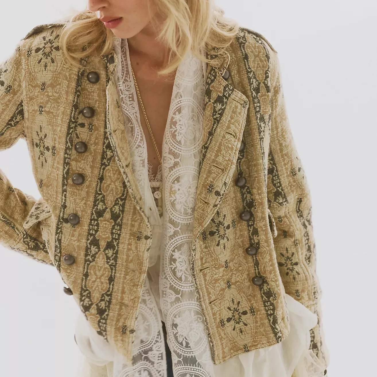 Lotty Jacquard Band Jacket