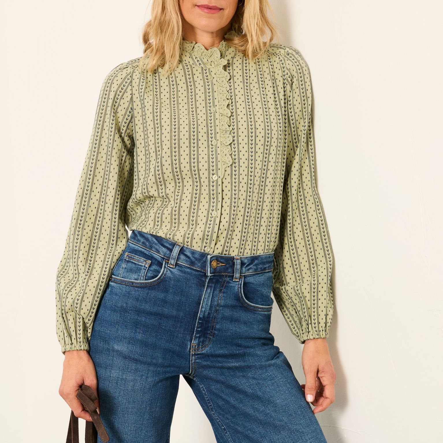 Pia Green Regular Blouse