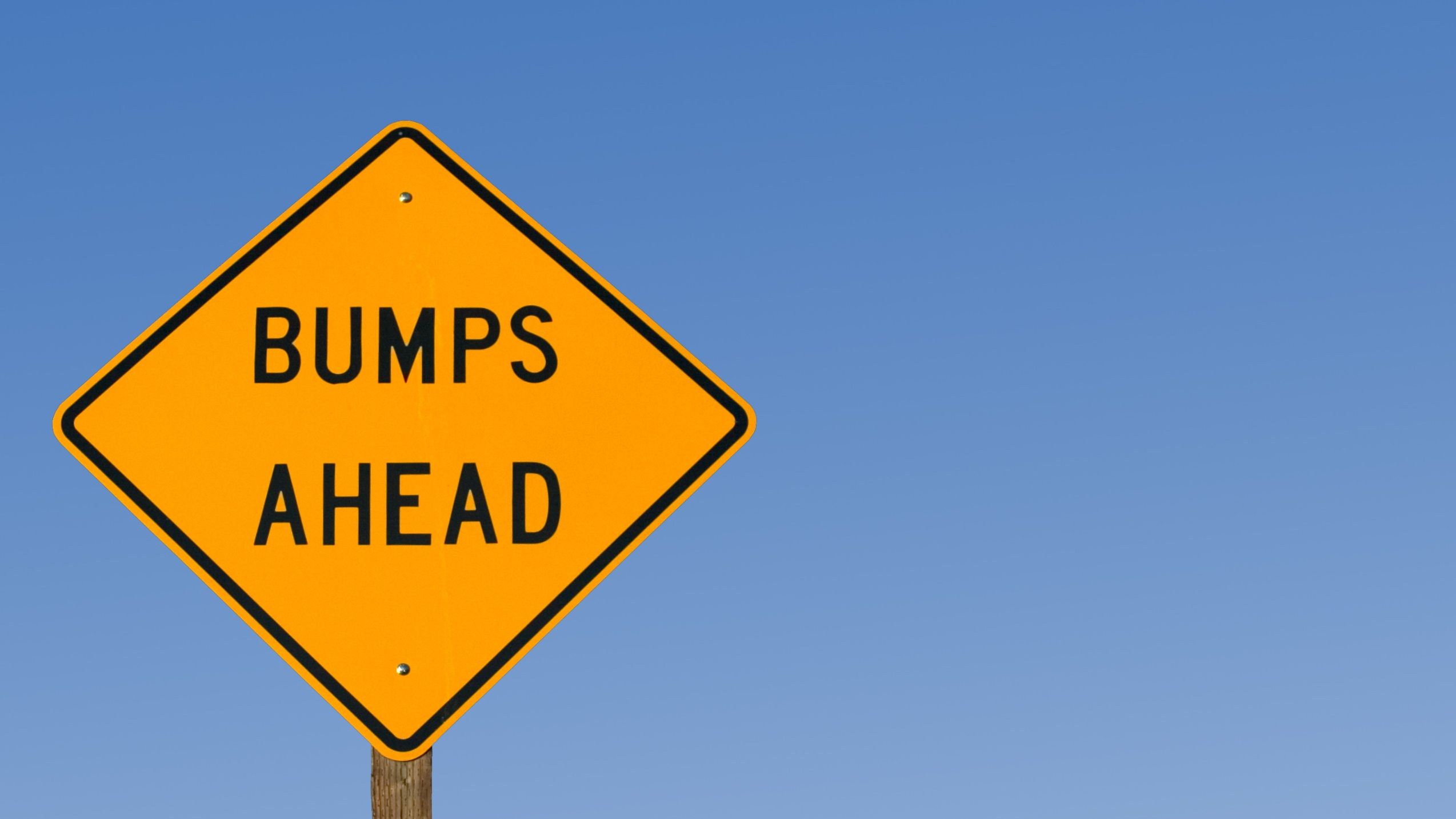 Speed bump sign