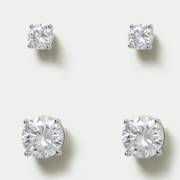 M&amp;amp;S, faux-diamond earrings