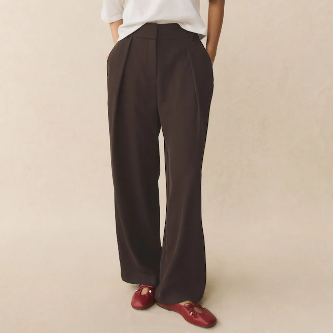 Next, Chocolate Brown Wide Leg Trousers