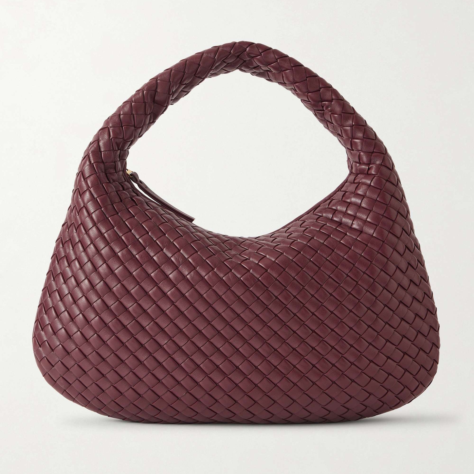 Veneta Medium Intrecciato Leather Shoulder Bag