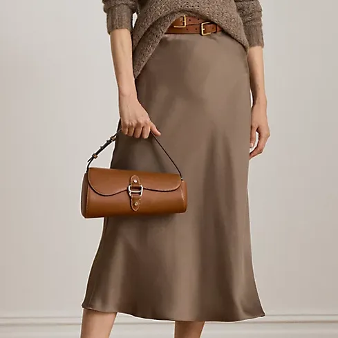 Satin Charmeuse Midi Skirt
