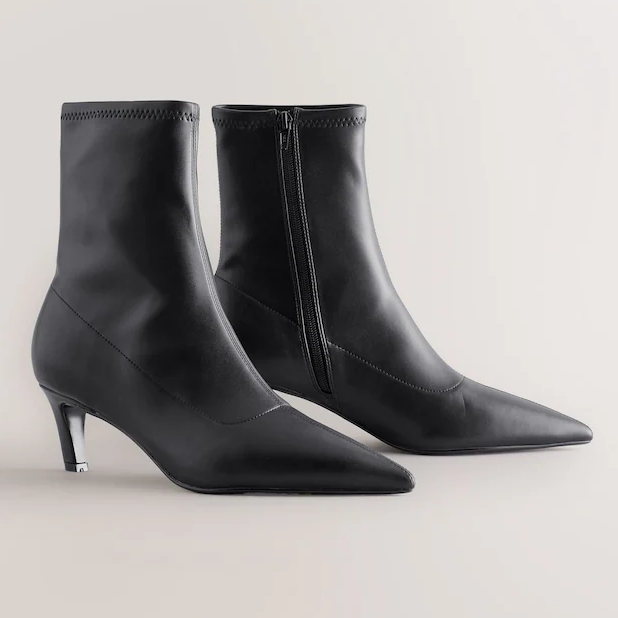 Next Pointed Toe Sock ankle Boots