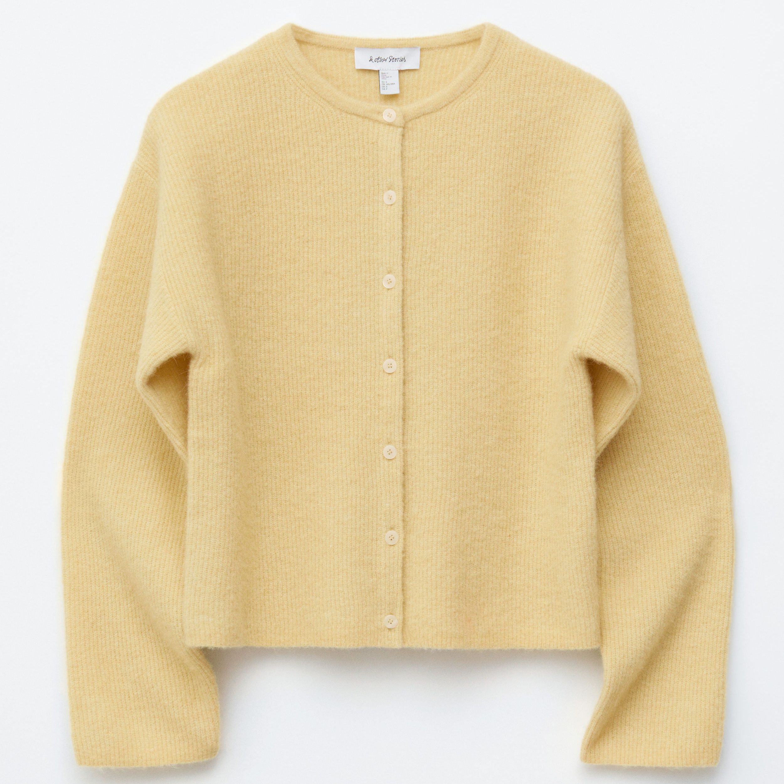 Alpaca-Blend Knitted Cardigan