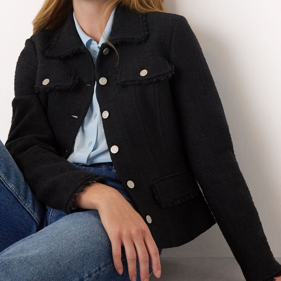 Black Lucie Boucle Jacket