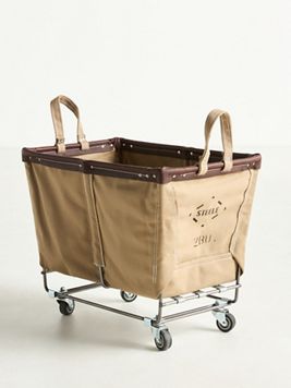 Medium Mobile Canvas Bin