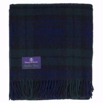 Tartan Tweed Fluffy Throw, 72" X 59"