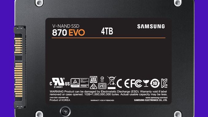 Samsung Announces 870 EVO SSDs with 128-Layer TLC Flash | Tom's