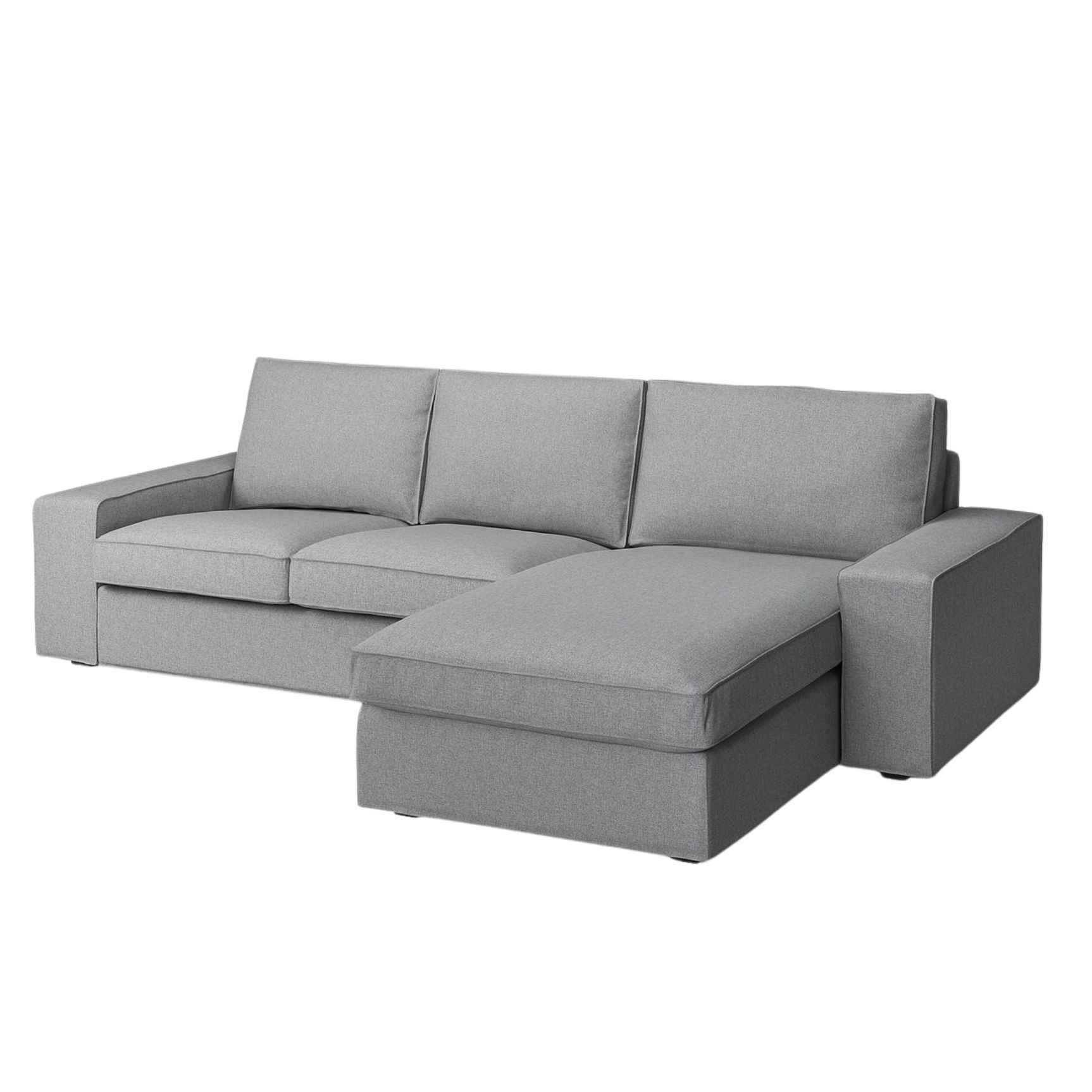 IKEA, Kivik 3-Seat Sofa With Chaise Longue in Tibbleby Beige/Gray