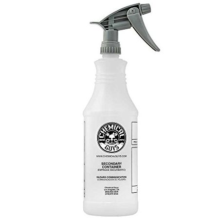 Chemical Guys Professional Spray Bottle, Chemical Resistant, 32 Oz | Spray Bottles Heavy Duty, Adjustable Mist to Jet Nozzle, for Degreasers, Cleaners, Concentrated Formulas
