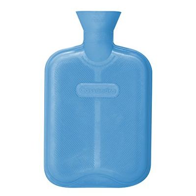 Cassandra Hot Water Bottle, Ribbed Surface Both Sides, 1.8 Litre, 5 Year Cassandra Guarantee, Colour Received Varies