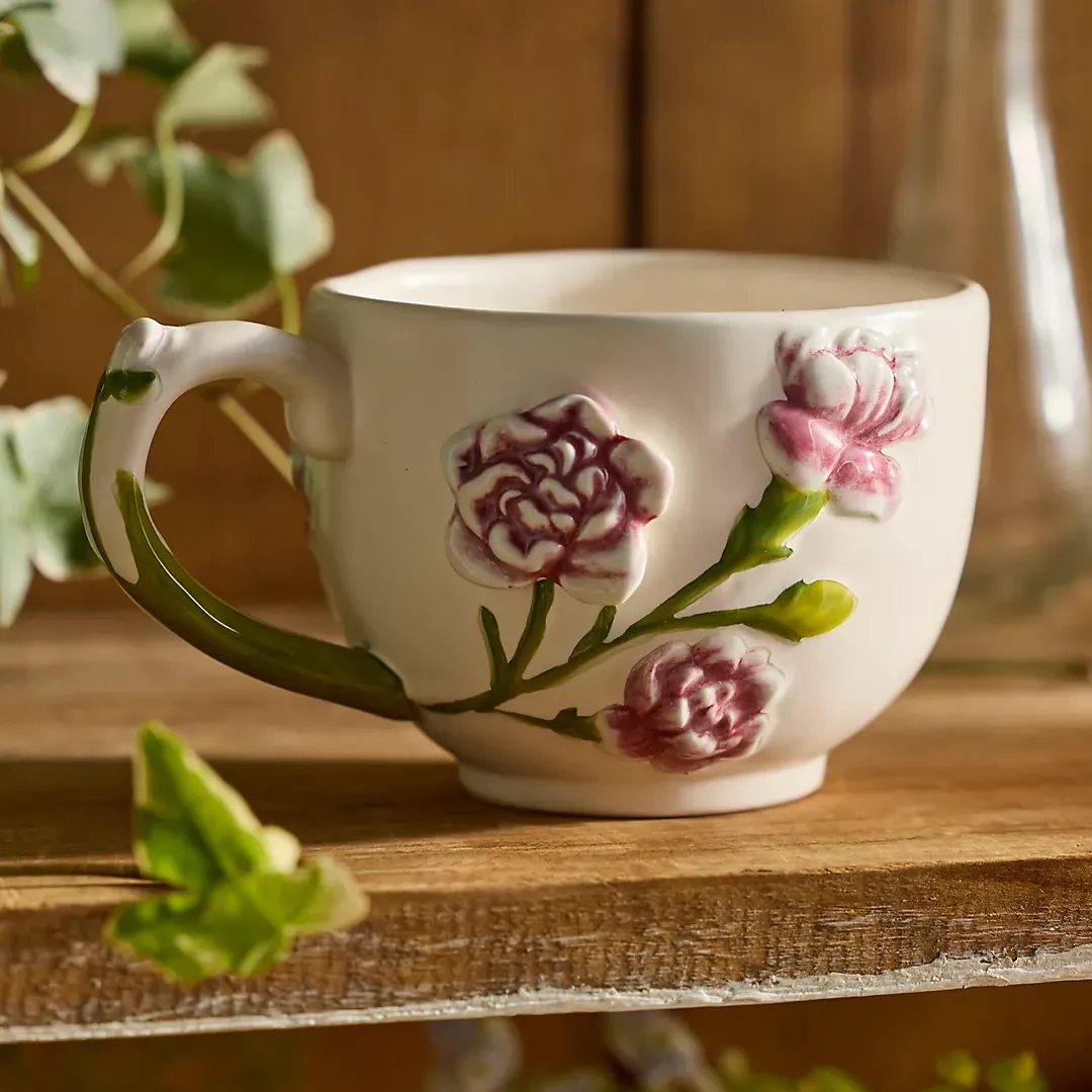 January Terrain flower month mug