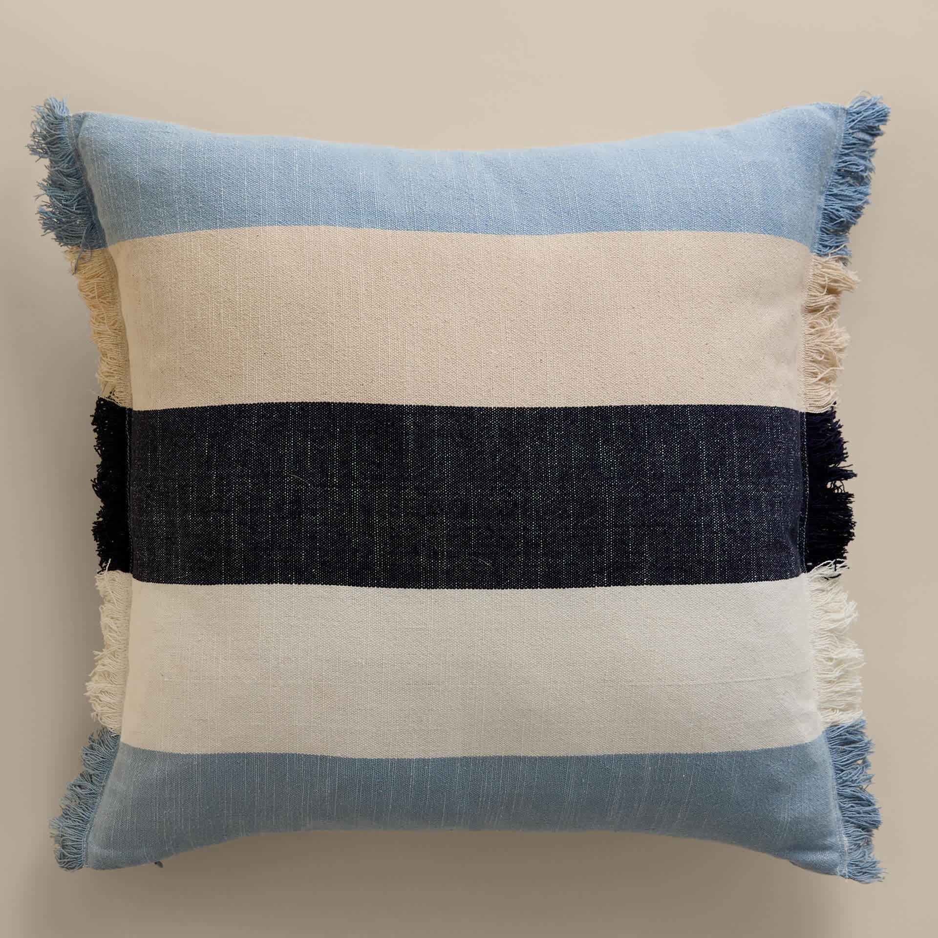 Pure Cotton Woven Striped Outdoor Cushion