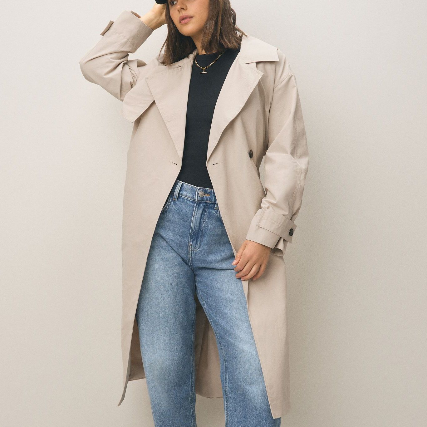 Sand Shower Resistant Trench Coat - Size 6