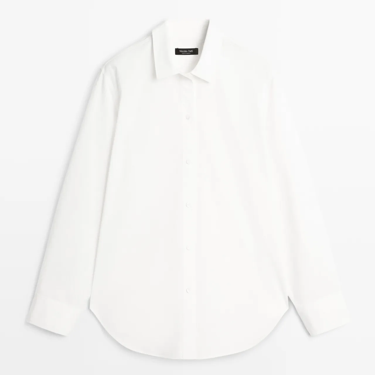 Massimo Dutti, 100% Cotton Poplin Button Up Shirt