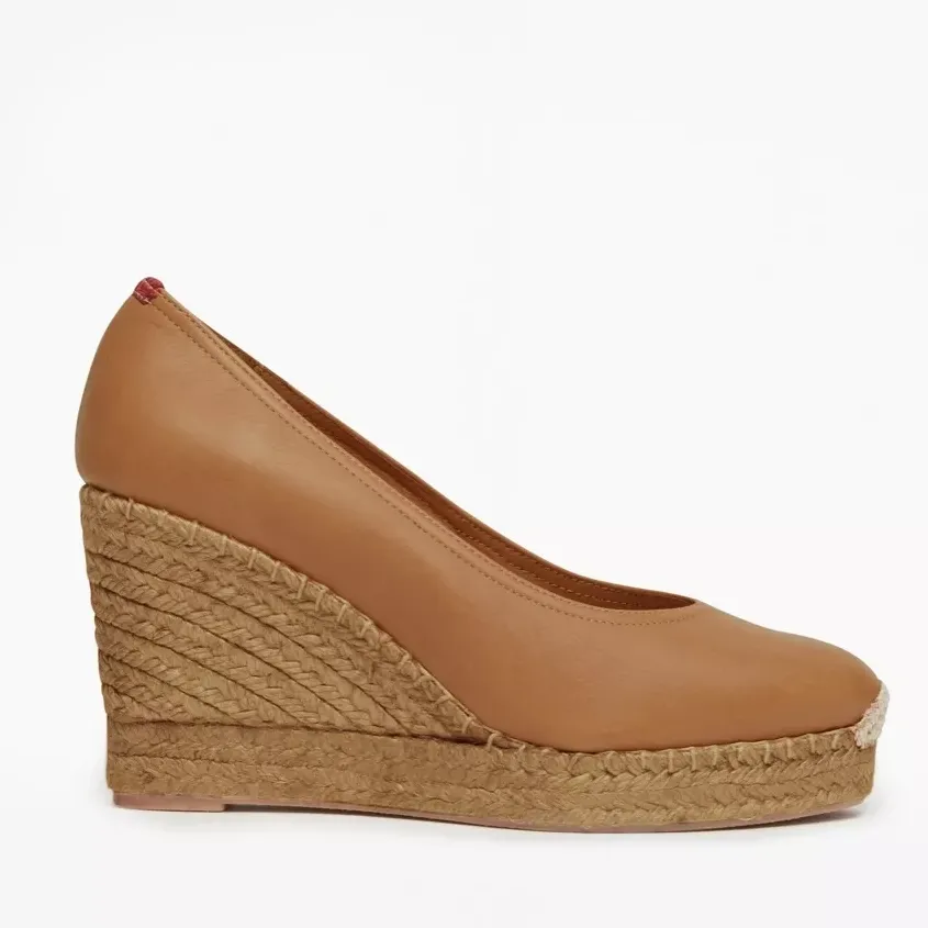 Penelope Chilvers Scoop Leather Espadrilles