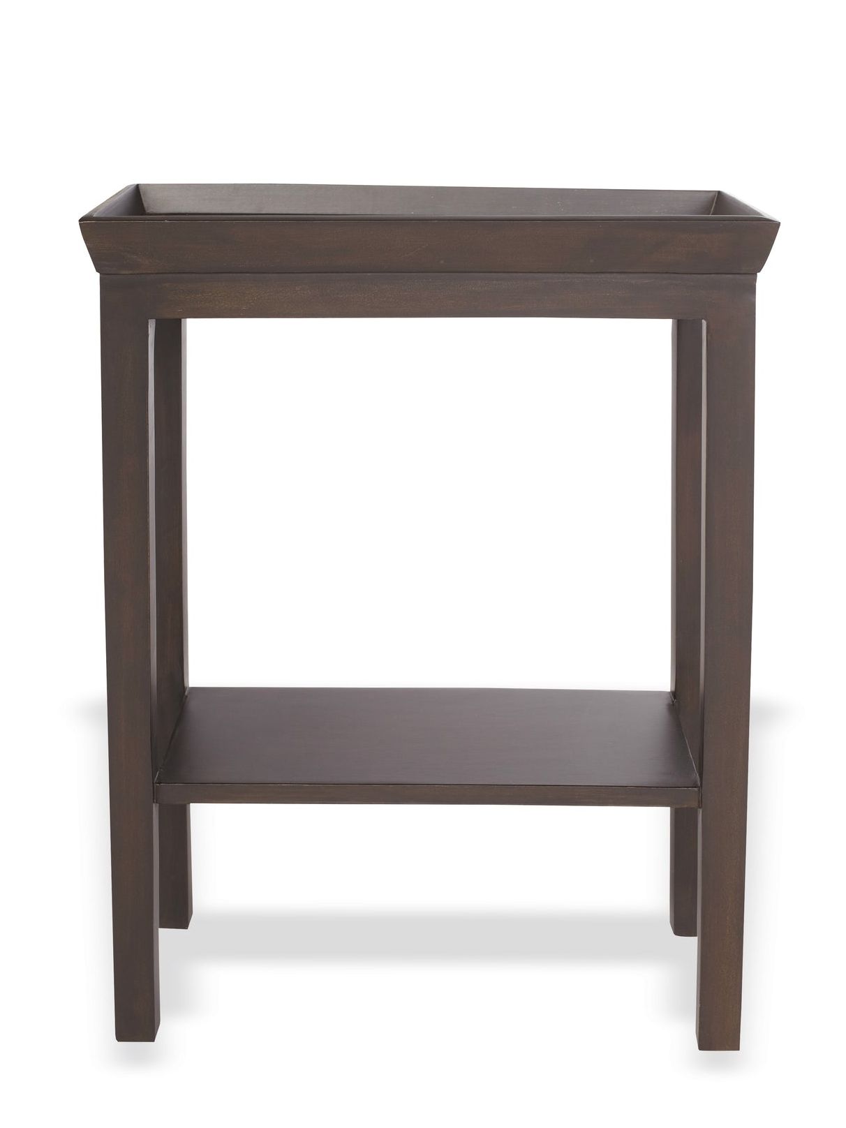 Gustavian Sofa Side Table - Ebony/brown