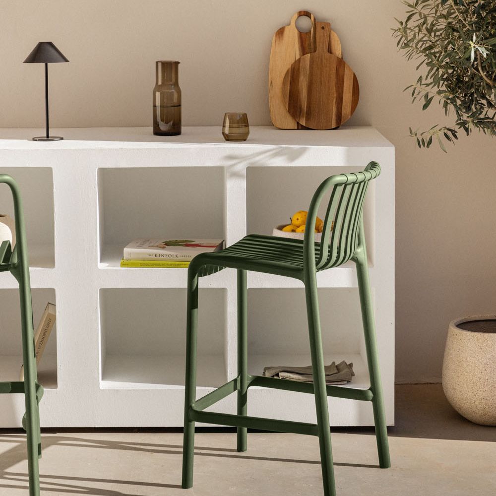 Wendell Stackable Polypropylene Garden Stool