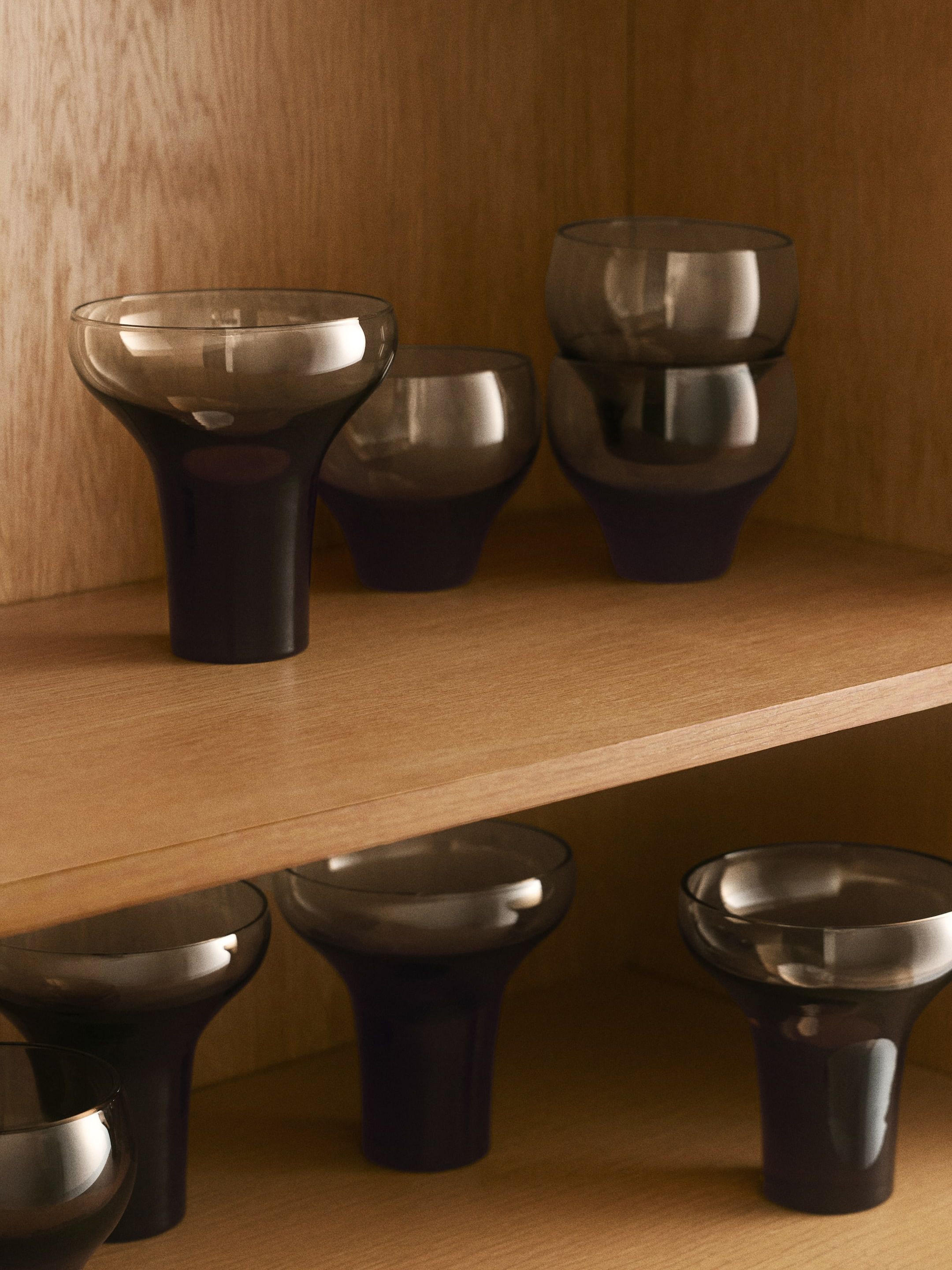 2-Pack Mouth-Blown Coupe Glasses