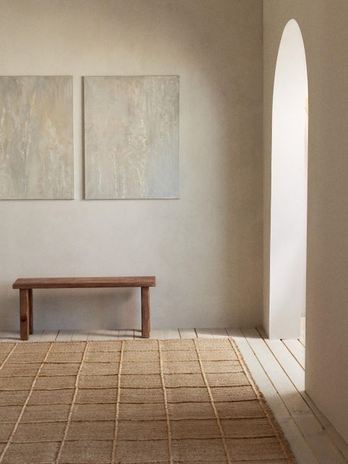 Large Textured Jute Rug