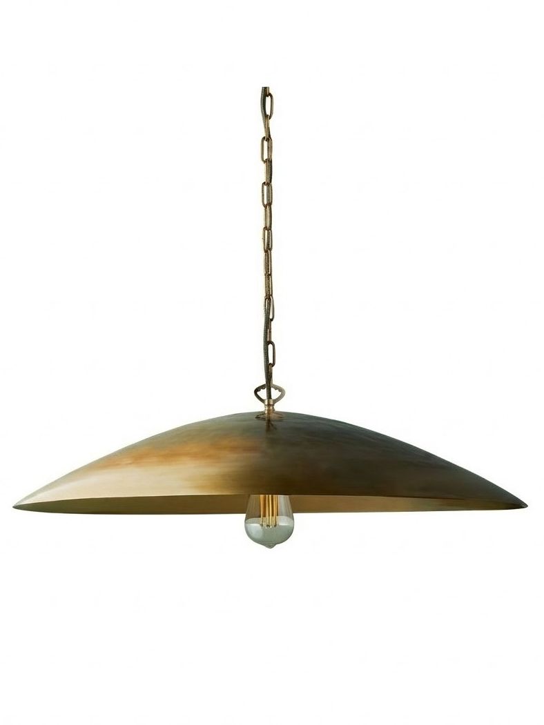 Supermoon Pendant in Antiqued Brass