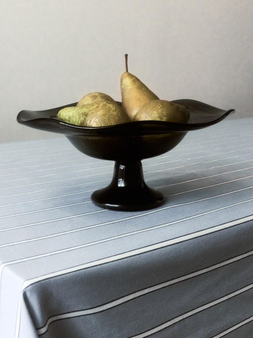Footed Irregular Glass Serving Plate
