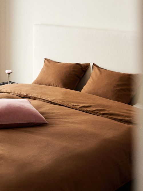 Linen-Blend Double/king Size Duvet Cover Set